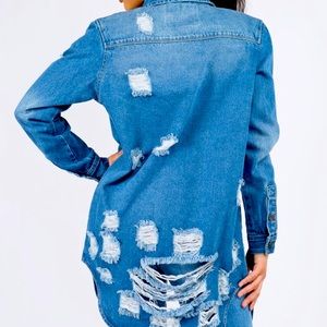 Mid length Denim Jacket is Trendy, and Comfortable.